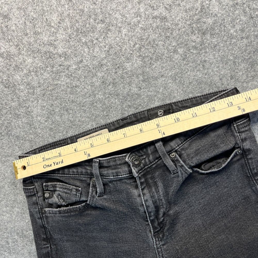 AG Adriano Goldschmied Jeans Womens 26 Stevie Slim Straight Ankle Distressed - Picture 5 of 13